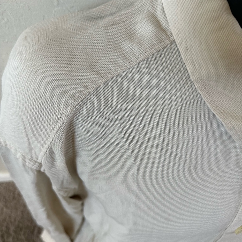 Men’s pre own as is white Hugo Boss long sleeve white dress shirt size L large - Picture 4 of 9